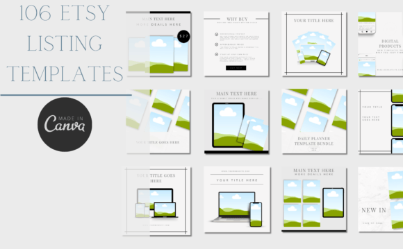 106 Etsy Listing Templates: Your Digital Product Toolkit