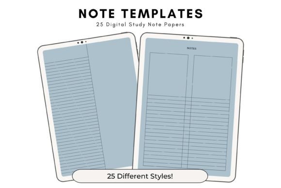 Cerulean Printable Note Templates: A Practical Design Asset
