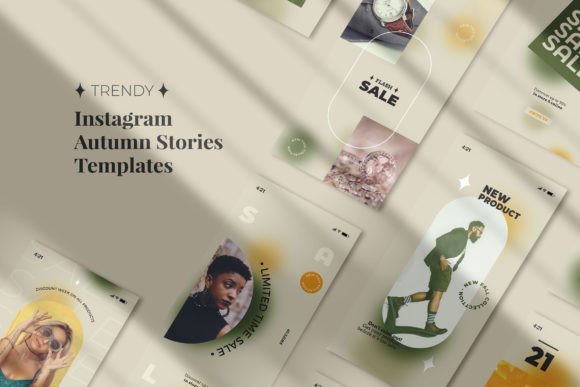 Embrace Autumn's Palette with Trendy Story Templates