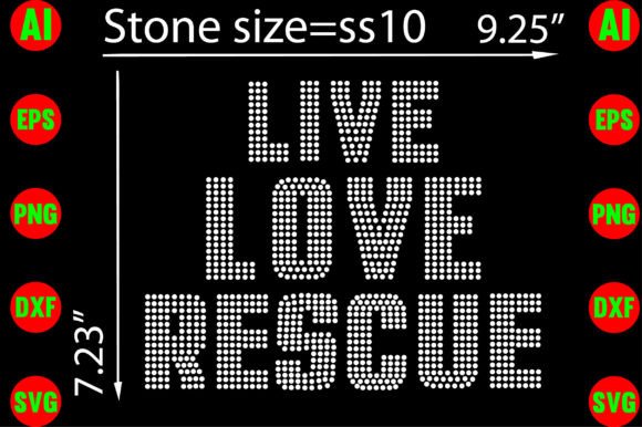 Live Love Rescue Rhinestone Templates: Sparkle for Your Projects