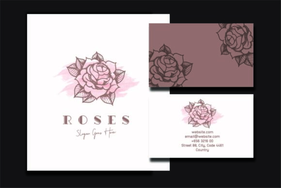 Rose Logo & Business Card Templates: Blooming Brand Identity