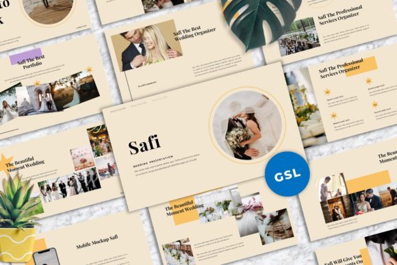 Safi - Wedding Googleslide Templates: Your Essential Design Toolkit